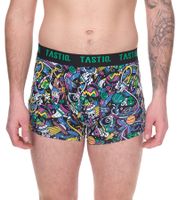 Pack of 5 TASTIQ men's boxer shorts in a gift box with space print cotton underpants Tas/1/BCX5/SPAC black/colorful