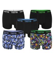 Pack of 5 TASTIQ men's boxer shorts in a gift box with space print cotton underpants Tas/1/BCX5/SPAC black/colorful