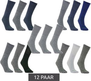 12 pares de calcetines primair. Calcetines de ocio sostenibles calcetines de algodón calcetines largos de punto 53200 negro/blanco/gris claro/gris oscuro