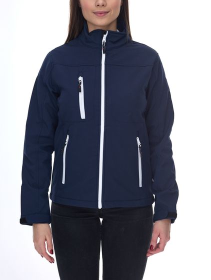 SANTINO women's water-repellent softshell jacket, outdoor jacket, everyday jacket 1018311 blue