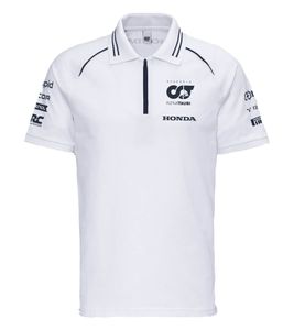 ALPHATAURI Formel 1 F1 Herren Baumwoll-Shirt Polo-Shirt Freizeit-Shirt SAT23024 Weiß