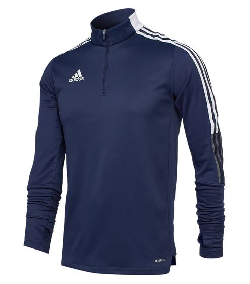 adidas Tiro 21 Warm Herren Sweatshirt mit AEROREADY-Technologie Primegreen Trainings-Top GH4463 Blau