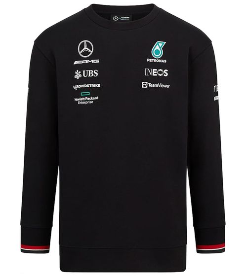 Mercedes-Benz AMG Petronas F1 Herren Sweater Baumwoll-Sweater Freizeit-Pullover 701220703 001 Schwarz