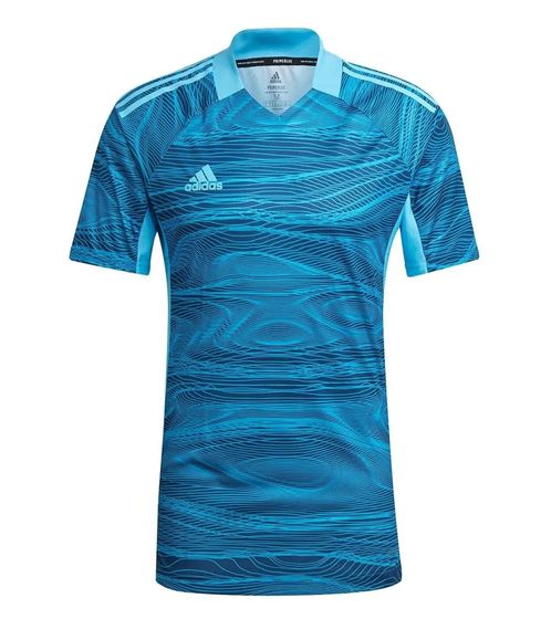 adidas Condivo 21 Herren Torwart-Trikot mit AeroReady Fußball-Shirt Primeblue Sport-Shirt GT8426 Blau