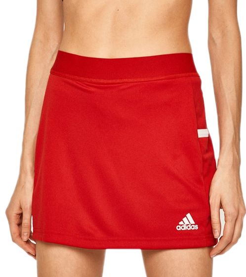 adidas Damen nachhaltiger Sport-Shorts Fitness-Rock mit ClimaLite-Technologie Alltags-Skort Mini-Rock DX7307 Rot