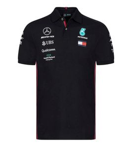 Mercedes-Benz AMG Petronas F1 Herren Polo-Shirt Kurzarm-Shirt Baumwoll-Shirt 141191040 100 Schwarz