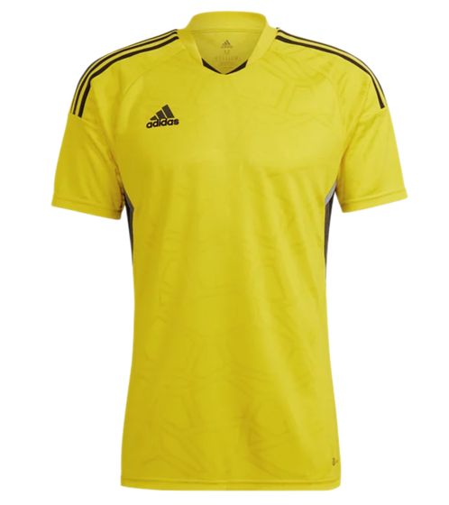 adidas Condivo 22 maillot durable à manches courtes hommes avec maillot de football AEROREADY HA3518 jaune