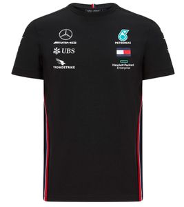 Mercedes-Benz AMG Petronas F1 men's T-shirt, short-sleeved shirt, cotton shirt 141191040 100 black