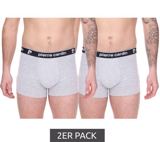 Pack of 2 Pierre Cardin men's cotton boxer shorts underwear R808 6500 gray