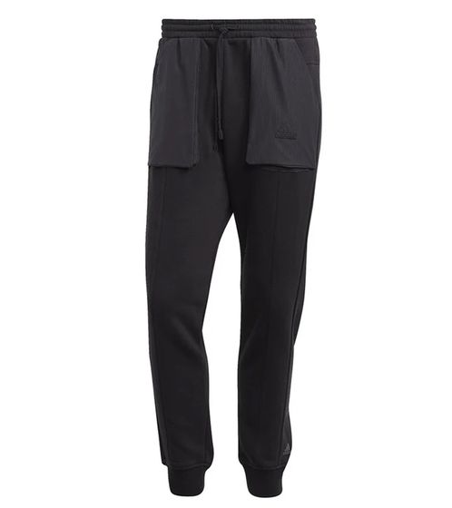 adidas City Escape men's 7/8 training pants, sustainable fitness pants, loungewear IC9745 black