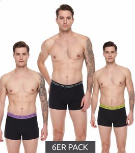 6er Sparpack Kappa Herren Boxershorts mit Marken Schriftzug und Logo Unterhose 351K1JW Schwarz/Lime oder Schwarz/Violett 6er Sparpack Kappa Herren Boxershorts mit Marken Schriftzug und Logo Unterhose 351K1JW Schwarz/Lime oder Schwarz/Violett