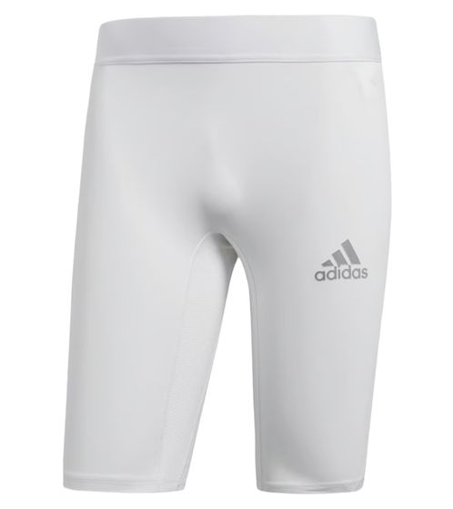 adidas Alphaskin men's cycling shorts with highly functional Climalite fabric compression shorts CW9457 white