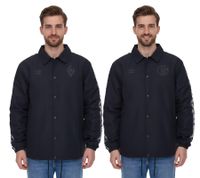 Veste umbro Bundesliga Veste de transition pour homme Veste de tous les jours avec col Kent SV Werder Bremen ou FC Schalke 04 noir