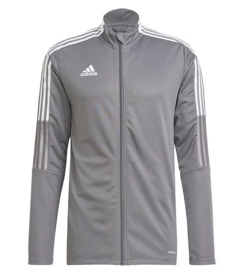 adidas Tiro 21 Herren nachhaltige Trainings-Jacke mit AEROREADY-Technologie Sweatshirt GM7306 Grau