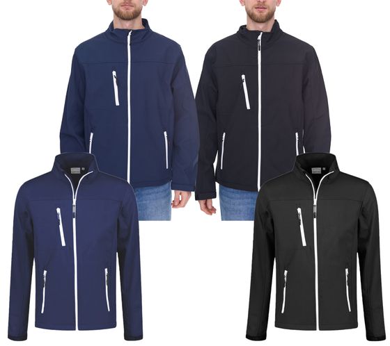 SANTINO Softshell-Jacke wasserabweisende Outdoor-Jacke für Damen oder Herren Alltags-Jacke in Blau oder Schwarz