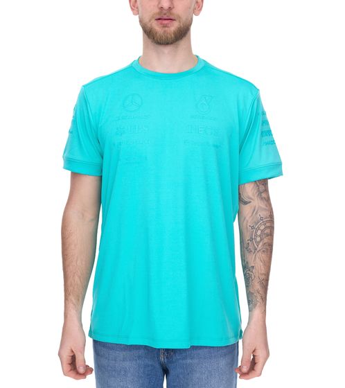 Mercedes-Benz AMG Petronas F1 men's T-shirt short-sleeved shirt summer shirt 701225460 003 turquoise