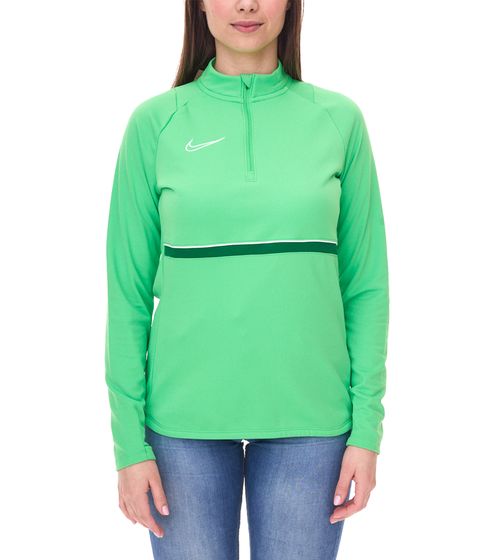 Top da allenamento da donna NIKE Academy 21 Dry Drill Longsleeve con mezza zip e vestibilità asciutta CV2653-362 Verde