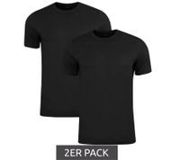 Pack de 2 camisetas deportivas infantiles PUMA Base para niño y niña camiseta de algodón sostenible con logo 678577 gris, azul oscuro o 678260 blanco, negro