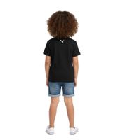 Pack de 2 camisetas deportivas infantiles PUMA Base para niño y niña camiseta de algodón sostenible con logo 678577 gris, azul oscuro o 678260 blanco, negro