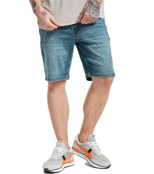 Denim Project Ohio Herren Shorts nachhaltige Bermuda-Shorts Sommer-Shorts DP-10023-038 556 Blau