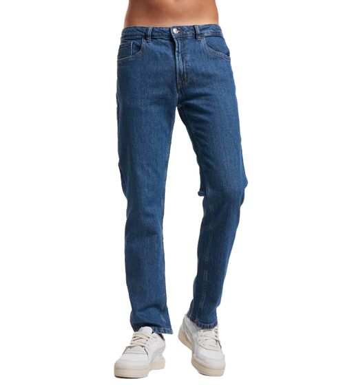 Denim Project Boston Jeans pantaloni denim da uomo sostenibili in stile jeans 5 tasche pantaloni basic jeans per tutti i giorni DP3750 VI305 blu