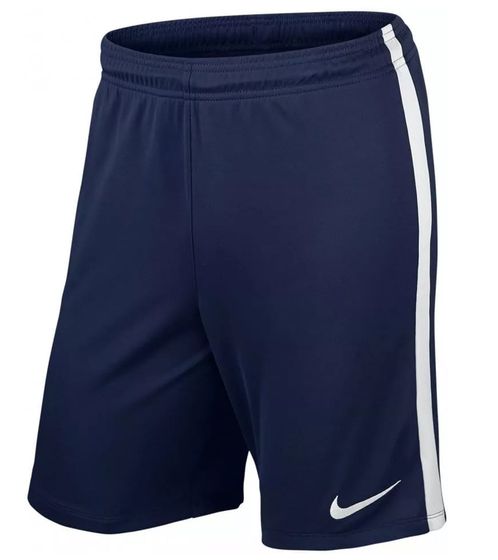 NIKE League short d'entraînement pour hommes avec technologie Dri-FIT pantalon de sport 725881-410 bleu foncé/blanc