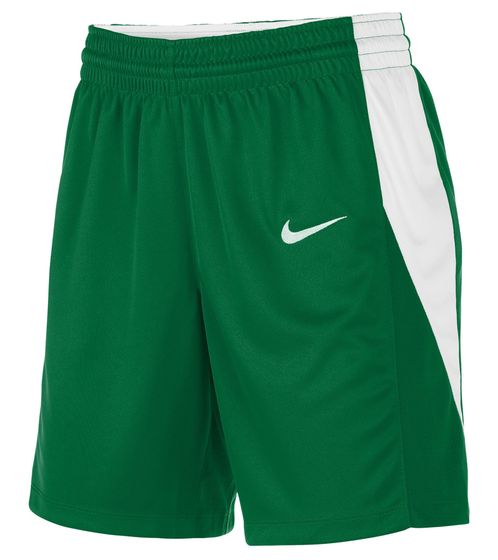 Pantalones cortos de baloncesto para mujer NIKE Team, pantalones cortos deportivos ligeros, pantalones de entrenamiento NT0212-302 verde/blanco