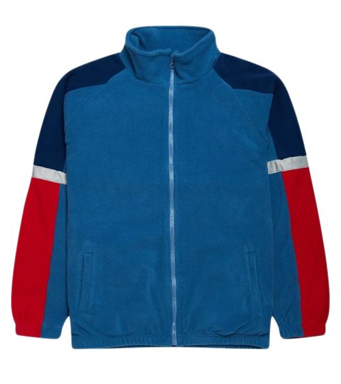 Denim Project Luke Veste polaire pour homme Veste de transition Veste de tous les jours H17 240 Bleu/Rouge