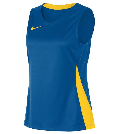 Canotta da donna NIKE Team Basketball con maglia sportiva DryFit maglia da allenamento NT0211-464 blu/giallo