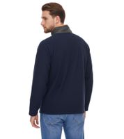 Denim Project Chaqueta polar Teddy con bolsillo en el pecho para hombre DP-10023-127 578 azul oscuro