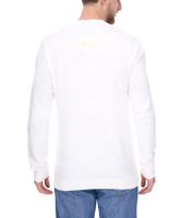 Denim Project men's knitted sweater with a subtle pattern, cotton sweater, winter sweater, long-sleeved shirt DP-10023-073 590 white