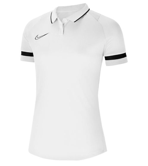 Polo da donna NIKE Academy 21 con tecnologia Dri-FIT polo con inserti in mesh CV2673-100 bianco