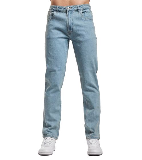 Denim Project Boston Jeans Pantalón vaquero sostenible para hombre con 5 bolsillos estilo jeans de uso diario Pantalón básico DP3750 VI303 azul claro