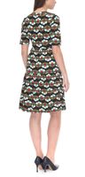 Aniston CASUAL mini-robe pour femme robe d'été évasée au look rétro 8556 9430 noir/coloré