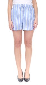 ONLY Toni Short pantalon d'été pour femme short court en coton à rayures 2365 8134 bleu/blanc