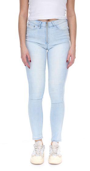 melrose Ultra Stretch Zipper women's jeans with eye-catching zipper denim pants 8340 2965 blue