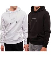 Denim Project Globe Drop Pull à capuche pour homme avec poche kangourou en coton DP005 en noir ou gris Denim Project Globe Drop Pull à capuche pour homme avec poche kangourou en coton DP005 en noir ou gris