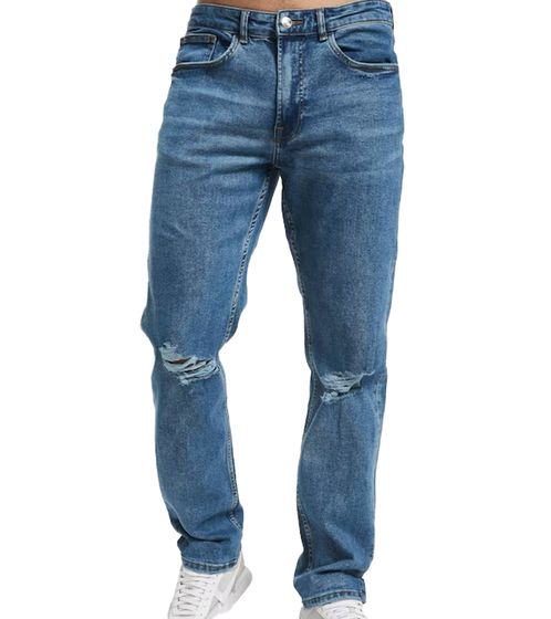 Denim Project Jeans Pantalón vaquero de hombre sostenible con 5 bolsillos estilo pantalón vaquero de uso diario DP-10022-107 279 azul