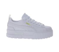 PUMA Mayze Classic Damen Echtleder-Sneaker Plateau-Schuhe Schnür-Schuhe 384209 01 Weiß