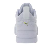 PUMA Mayze Classic Damen Echtleder-Sneaker Plateau-Schuhe Schnür-Schuhe 384209 01 Weiß