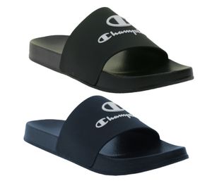 Champion Kos zapatos de baño para hombre, chanclas, zapatos de verano, zapatos sin cordones S22175 negro o azul