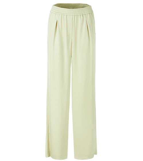 MARC CAIN COLLECTIONS pantalones de negocios para mujer, pantalones de verano, pantalones de uso diario UC81.34W15 520 verde oliva