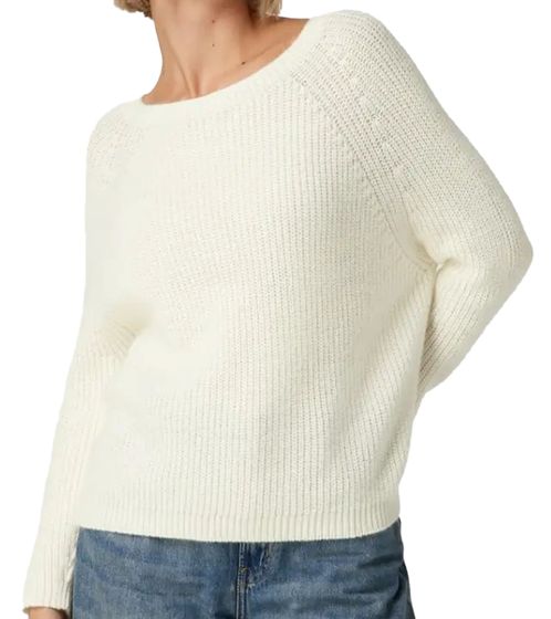 MaxMara Weekend women's knitted sweater, stylish round neck sweater, long-sleeved sweater 2353661133 336 white