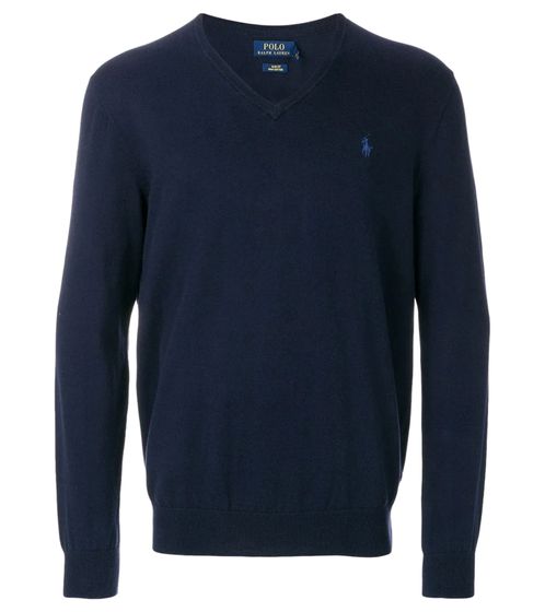 POLO RALPH LAUREN Herren Baumwoll-Pullover stylischer Business-Pullover Sweater 710670789004 Dunkelblau