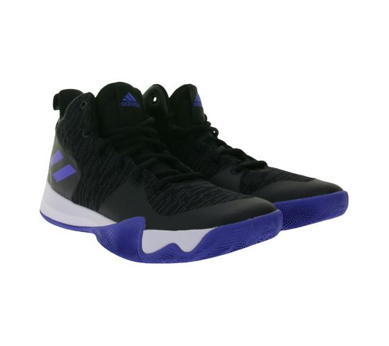 Zapatillas de baloncesto adidas Explosive Flash para hombre con Cloudfoam B43615 Zapatillas negras/azules