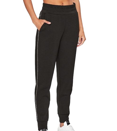 GUESS Pantalones de jogging para mujer, elegantes pantalones de entrenamiento, pantalones de uso diario W3YB18KB932 JBLK negro