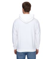 vsct Net Application Herren Hoodie mit Gitter-Print auf Brust Baumwoll Kapuzen-Pullover 5643160 Ecru/Weiß