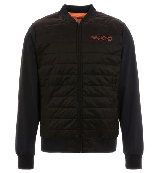 GUESS Herren stylische Stepp-Jacke Übergangs-Jacke Basic-Jacke Z3YL00KA5N0 JBLK Schwarz