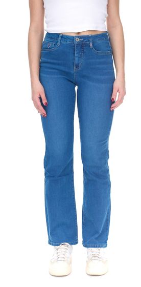 ALIFE AND KICKIN NualaAK pantaloni jeans a vita alta da donna in cotone pantaloni bootcut 84197728 blu