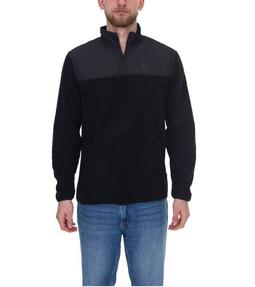 ONLY & SONS Noah men's fleece sweater fashionable half-zip sweater with logo on the chest sweatshirt 22026192 black